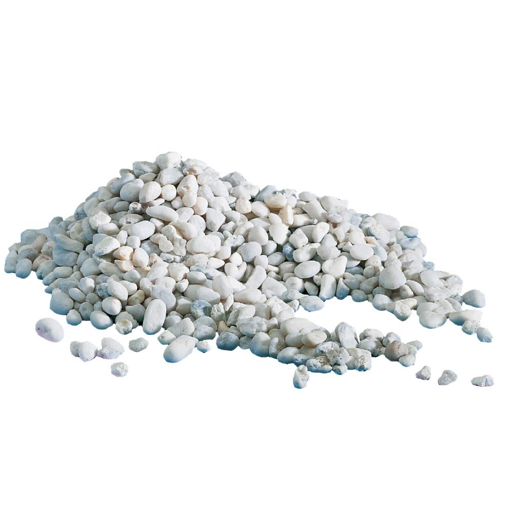Amtra Gravel Noa Grava Natural Para Acuarios, Piso Decorativo, Granos Gruesos Blancos de 4-8 mm, Tamaño 10 kg