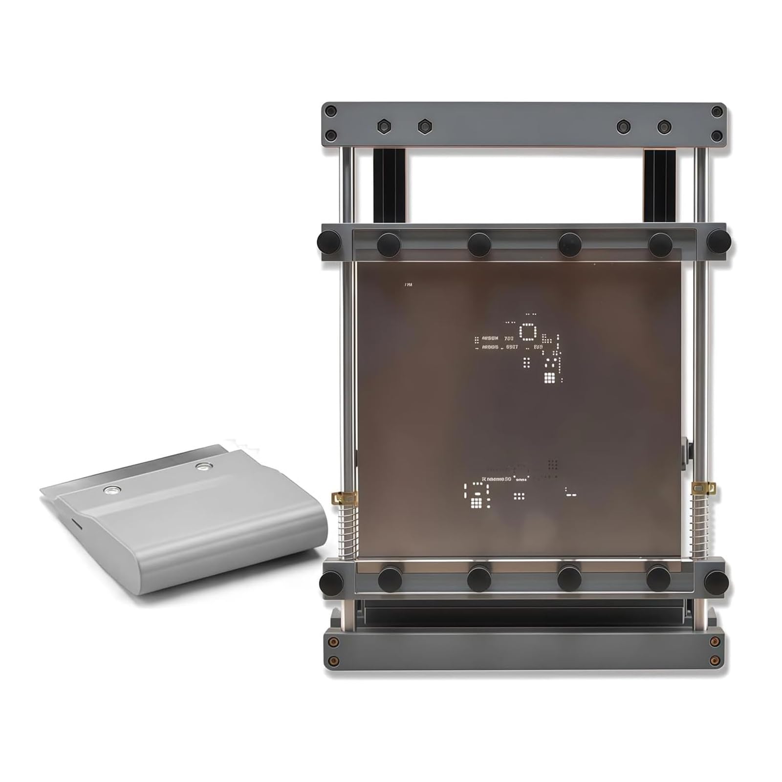 GZKDKZB Screen Printing Station, Mini Stencil Printer with Scraper, 80mm Width, 150x150mm and 250x250mm Print Area, Ideal for Precision SMT Applications