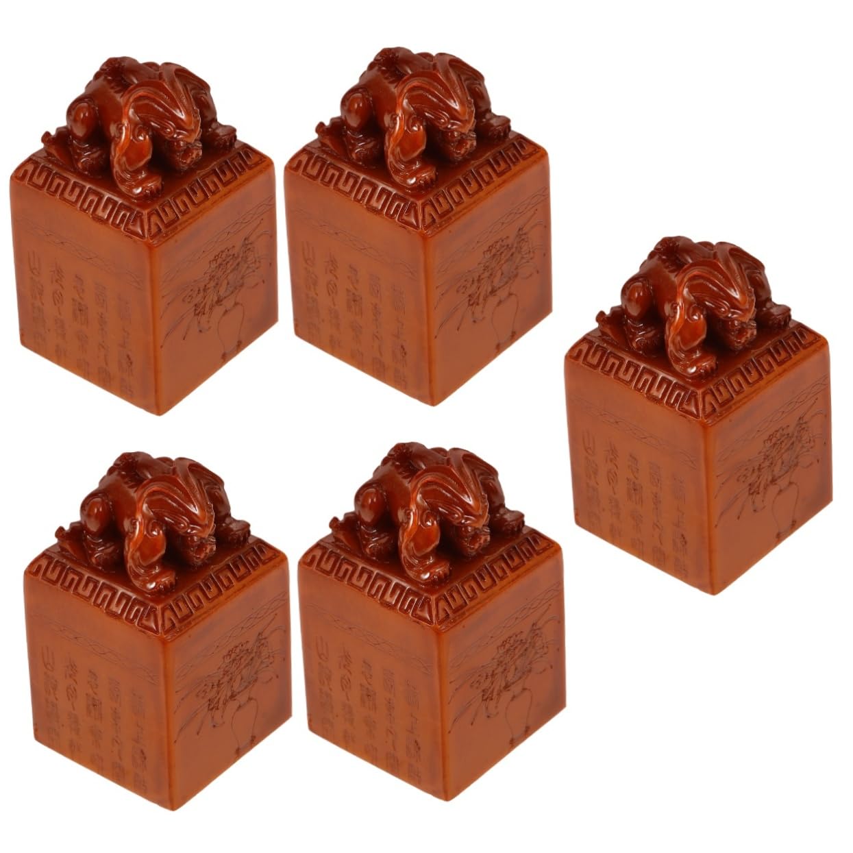 SHINEOFI 5pièces Tampon Pierre De Sceau Chinois Tianshan Matériau Pour Et Art Et Création Personnalisée Pour Et Famille