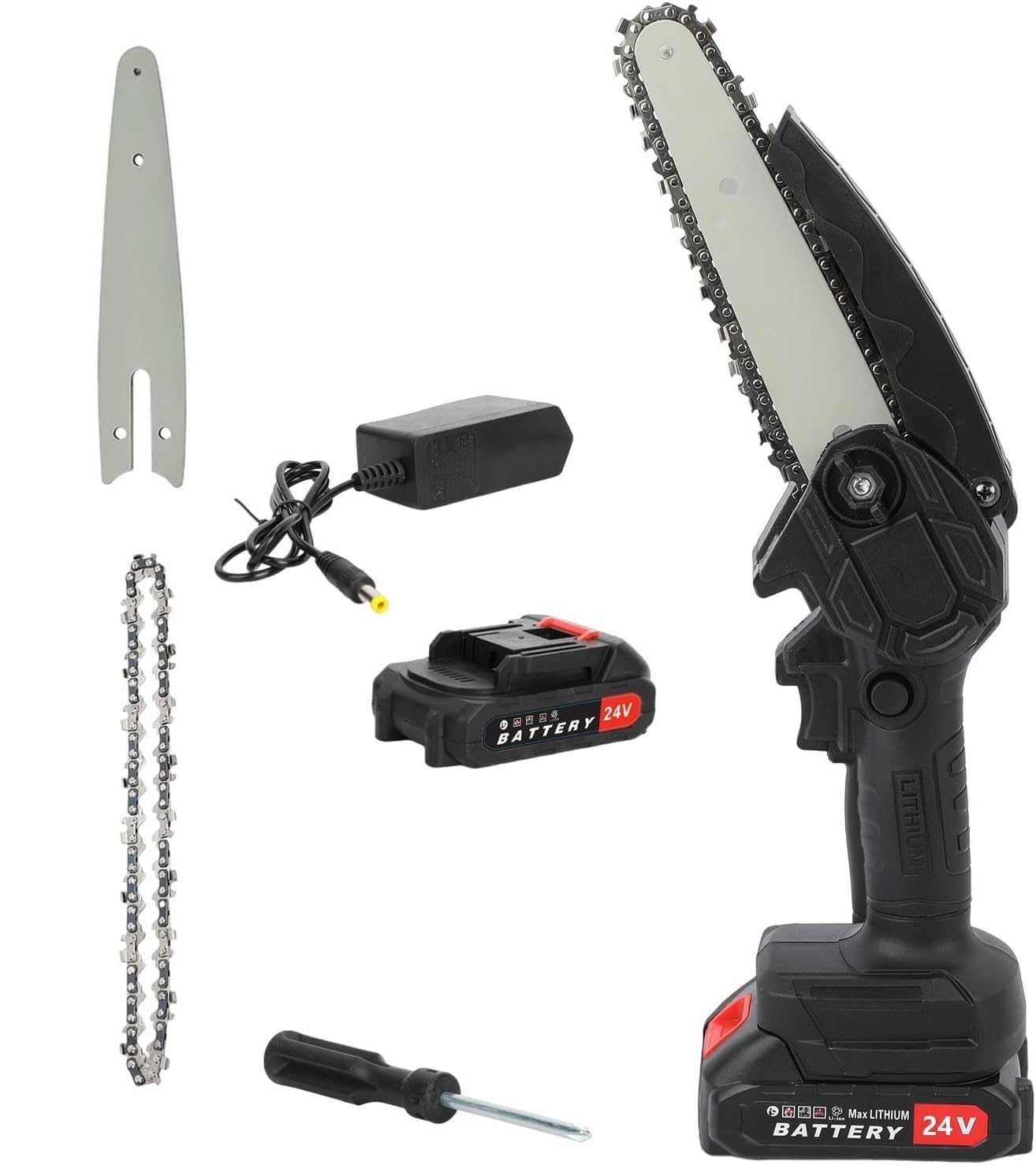 Zorzel Mini Chainsaw Cordless, 6 Inch Electric Small Chainsaw Battery Powered, Yard Tools Garden Gifts for Men Dad Husband, Hand Saw for Branches Wood Cutting Pruning-image-43