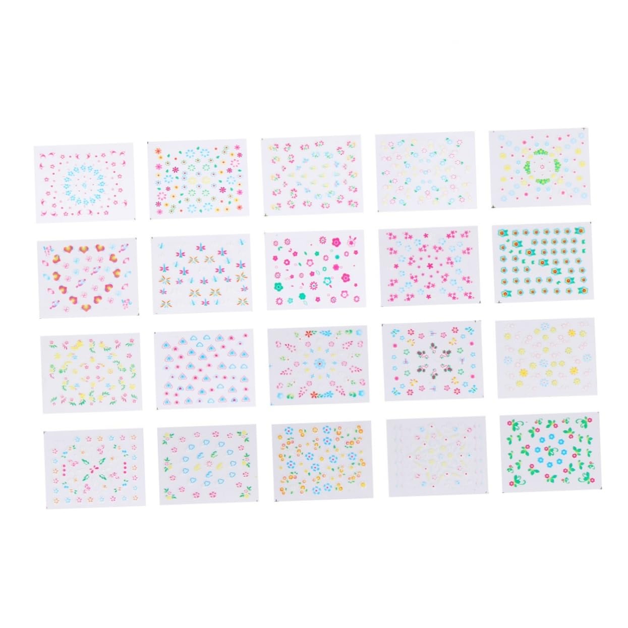 3 Set Adesivi Per Unghie Creativi Nail Decals Colorati Colorati Per Manicure Te Per Donne E Ragazze Per Amanti Della Nail Art 50 Pezzi*3