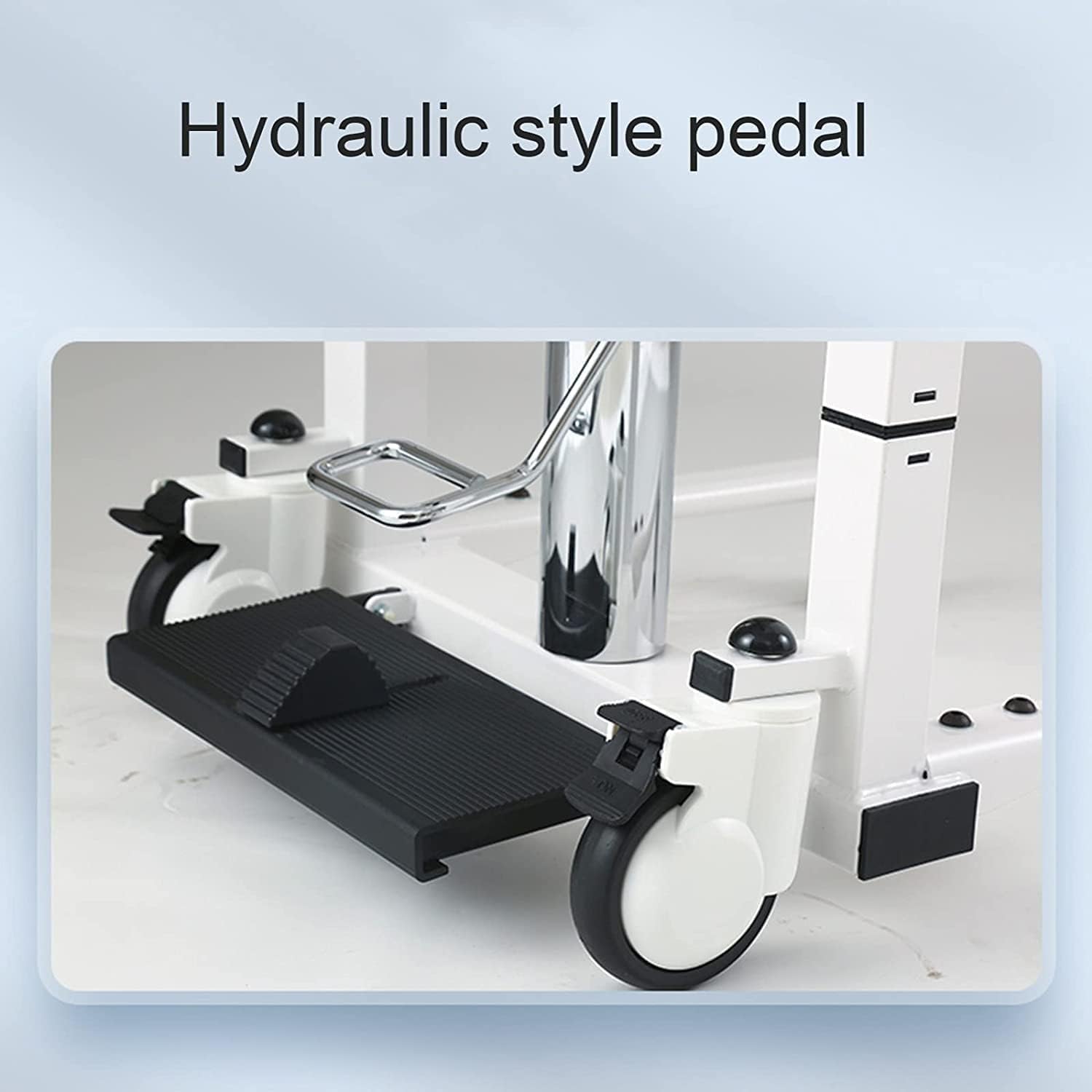 Hydrauliczne krzesło do podnoszenia pacjenta ze wspólnym siedzeniem 180°, stolik nocny, krzesło prysznicowe dla seniorów, osób starszych, fotel do transferu domu