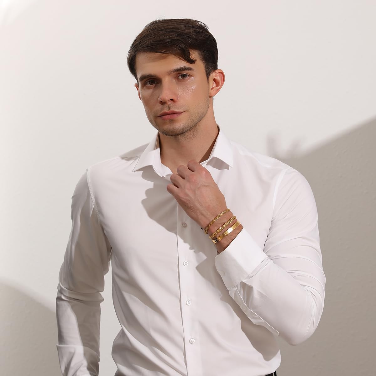 3PCS Stainless Steel Bracelets for Men Viking Runes Words. Twisted Cable Bracelet Adjustable Cuff Bracelet Mens Luxury Jewelry Bracelets Gifts - Image 7