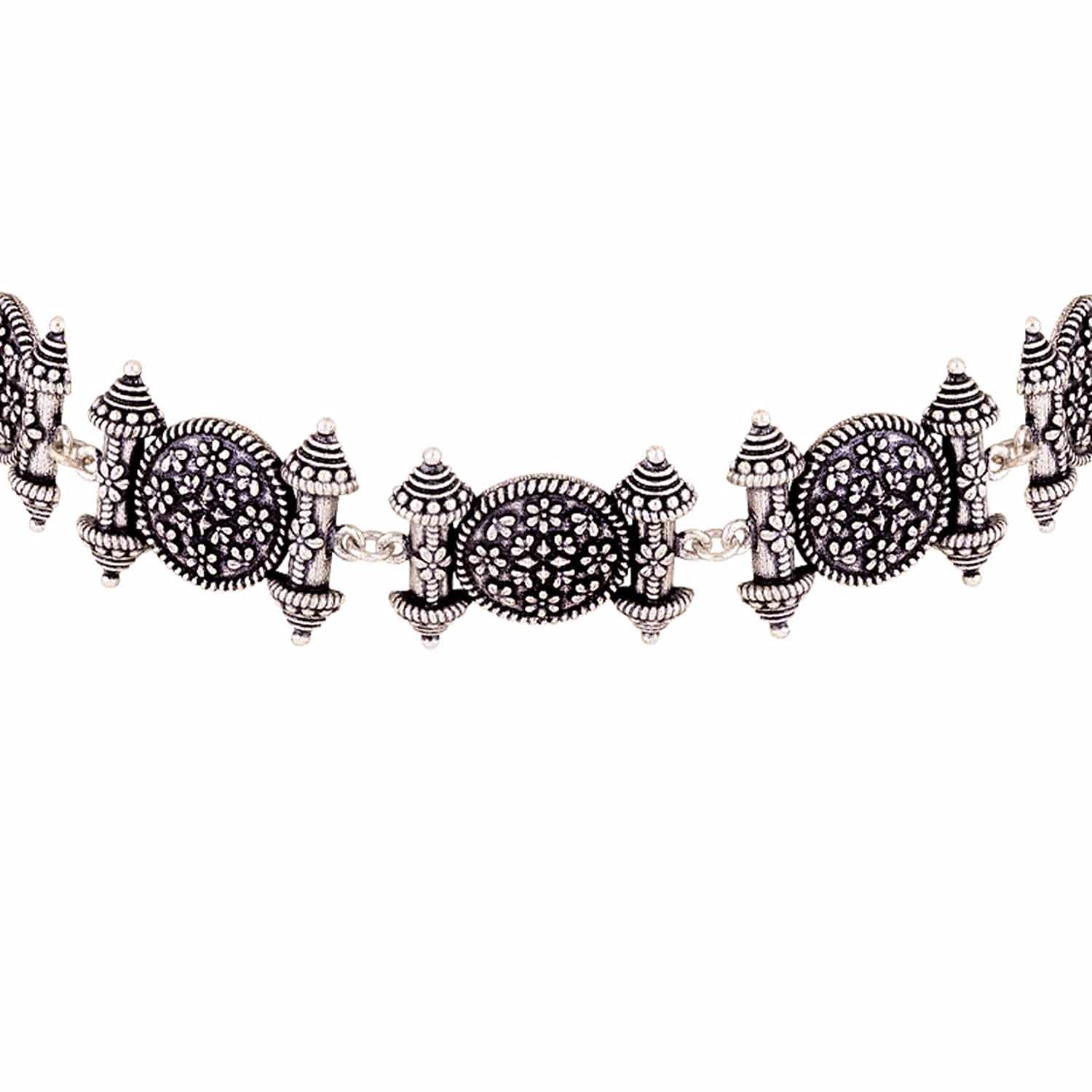 See full amazon price history chart for Voylla Silver Oxidised Brass Temple Design Boho/Tribal Style Chokker Necklace for Women and Girls Voylla Silver Oxidised Brass Temple Design Boho/Tribal Style Chokker Necklace for Women and Girls (B083GW1FM7) Amazon Price History, Amazon Price Tracker