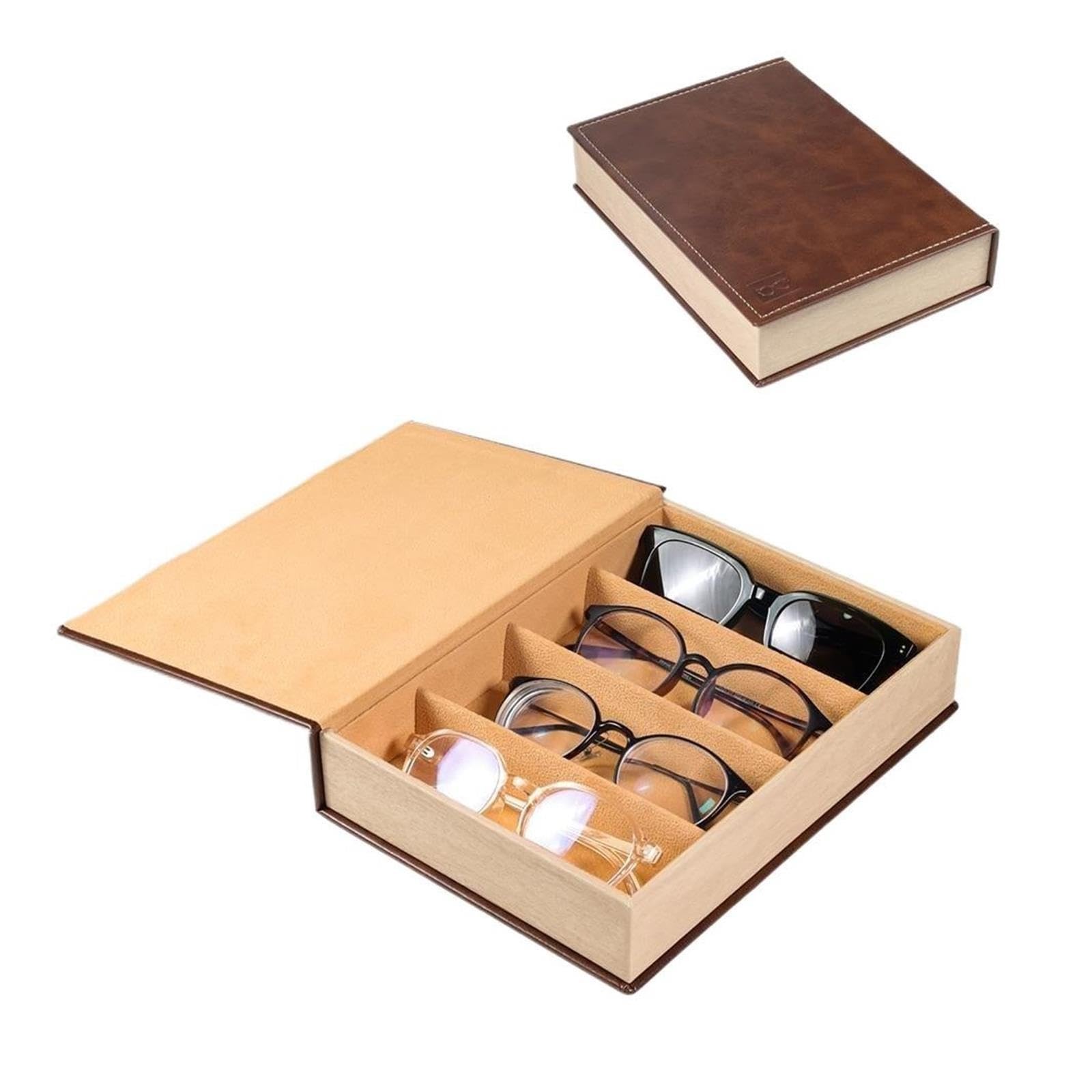 Sonnenbrillen Organizer mit Deckel Aufbewahrungskoffer for Sonnenbrillen