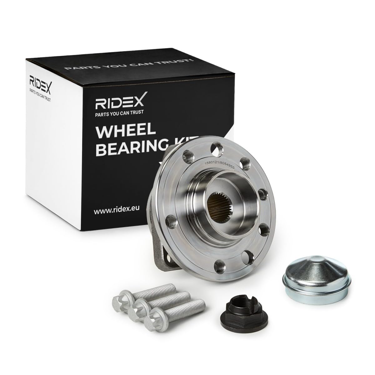 RIDEX 654W0519 Juego de cojinete de rueda Delantero, ambos lados con sensor ABS incorporado Rodamiento integrado en buje de rueda Compatible con OPEL Zafira B A05
