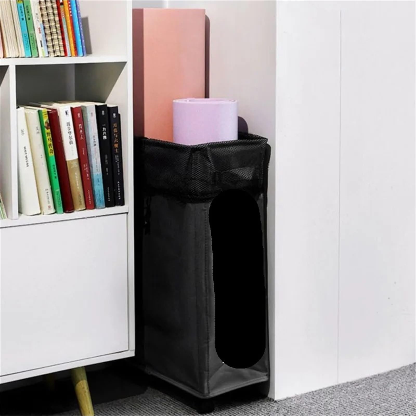 Wäschekorb mit Rollen, großer Aufbewahrungskorb for Matten Für Schlafzimmer(Color1)