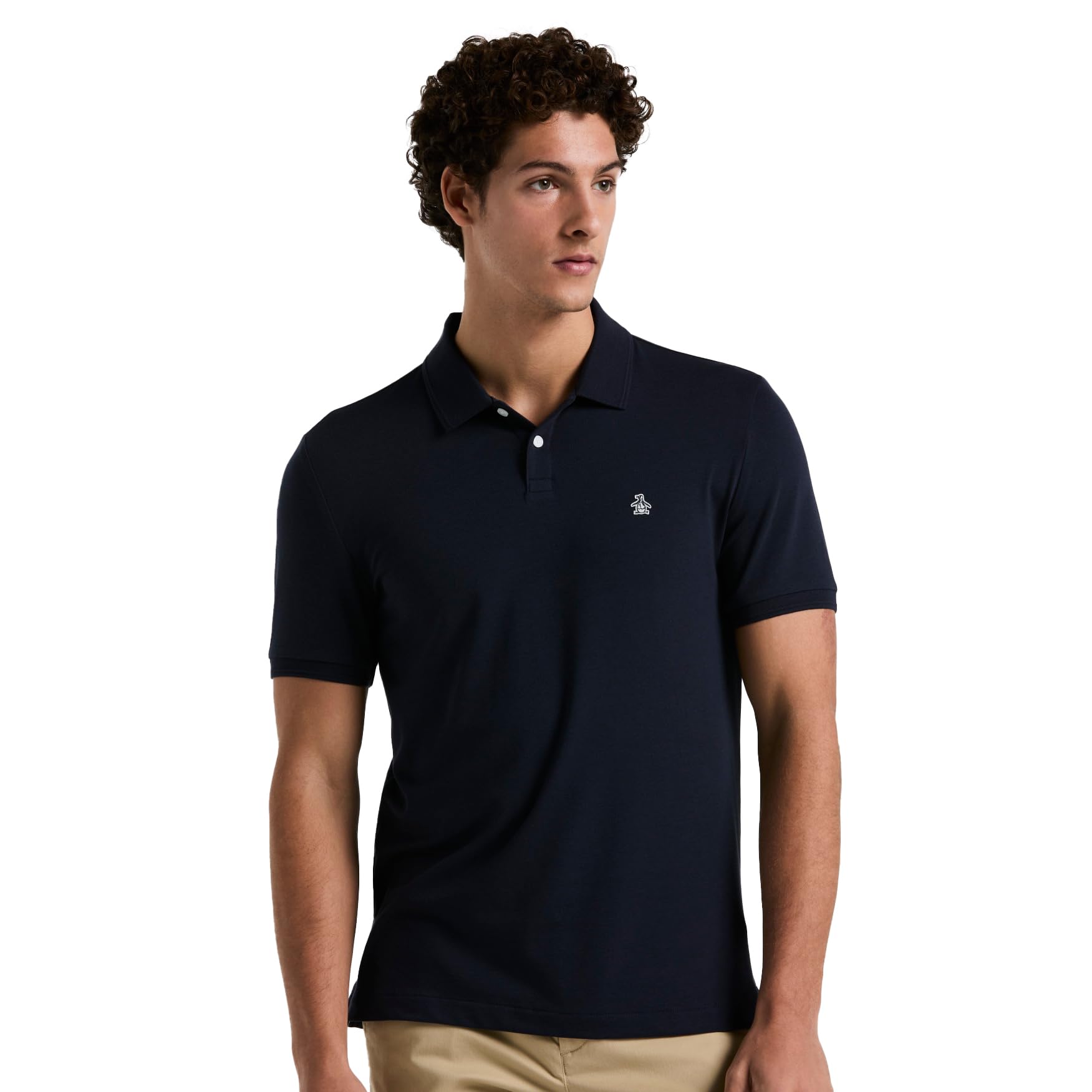 Original Penguin Daddy Polo Short Sleeve Shirt with Sticker Peter Logo