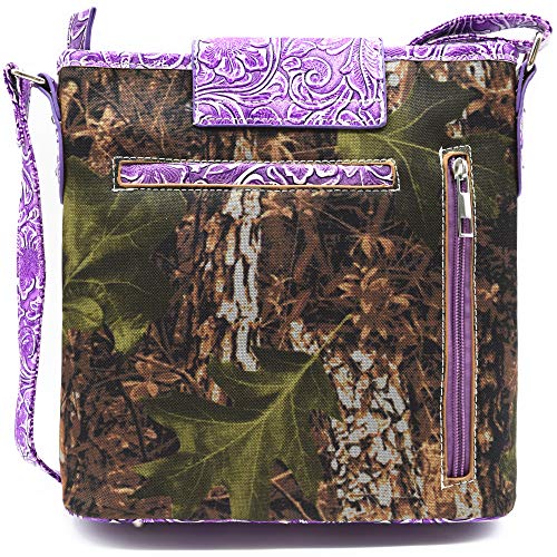 Camouflage Rhinestone Cross Pistol Buckle Western Crossbody Handbags Cowgirl Country Studded Purse Women Single Shoulder Bag3