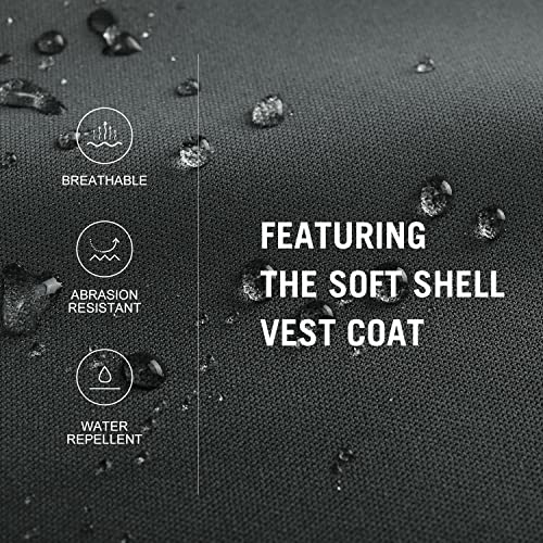 Baleaf Women's Lightweight Vest Softshell Sleeveless Jacket Windproof Stand Collar With Zipper Pockets Running Hiking Golf Gray L #TOP3