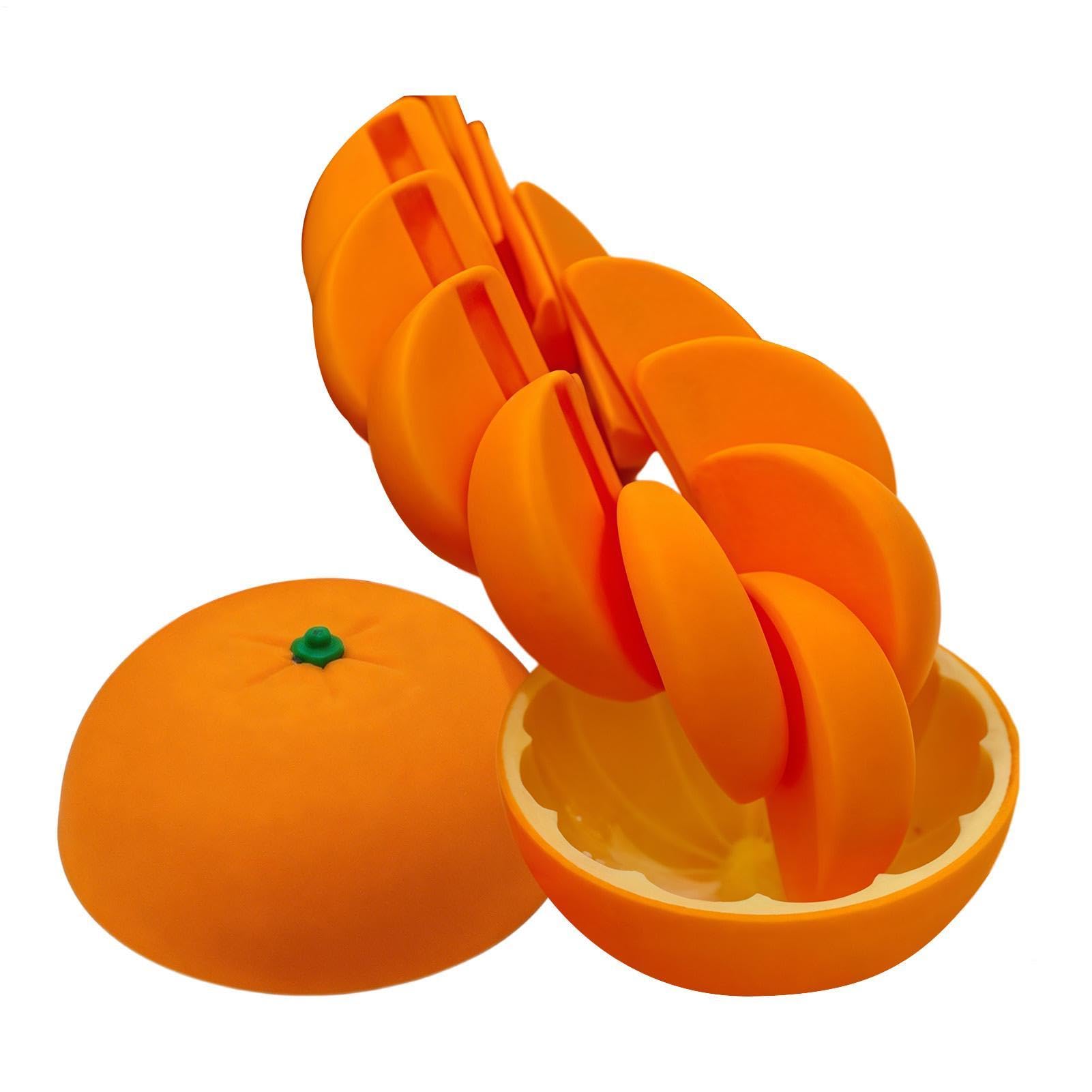 3D Printed Fidget Toys,Orange Model Realistic Collectible | 3D Printed Fidgets - for Desk Home Office Birthday Kids Adult Boys Girls Stocking Stuffer