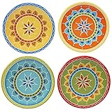 Certified International Valencia Canape Plates (Set of 4), 6.25