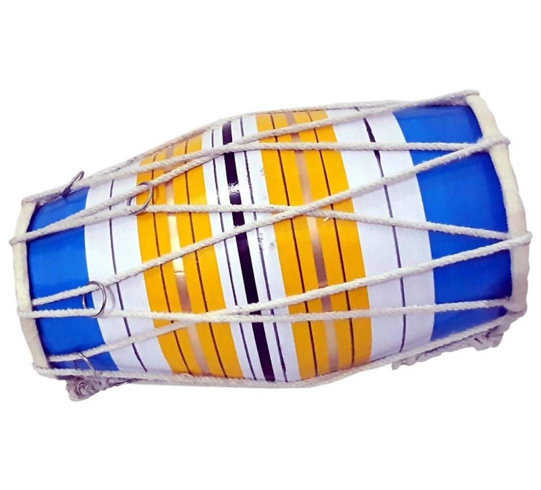 Dholak musical instrument drum Indian music|baby size 12 dholak drum rope ring multi colour