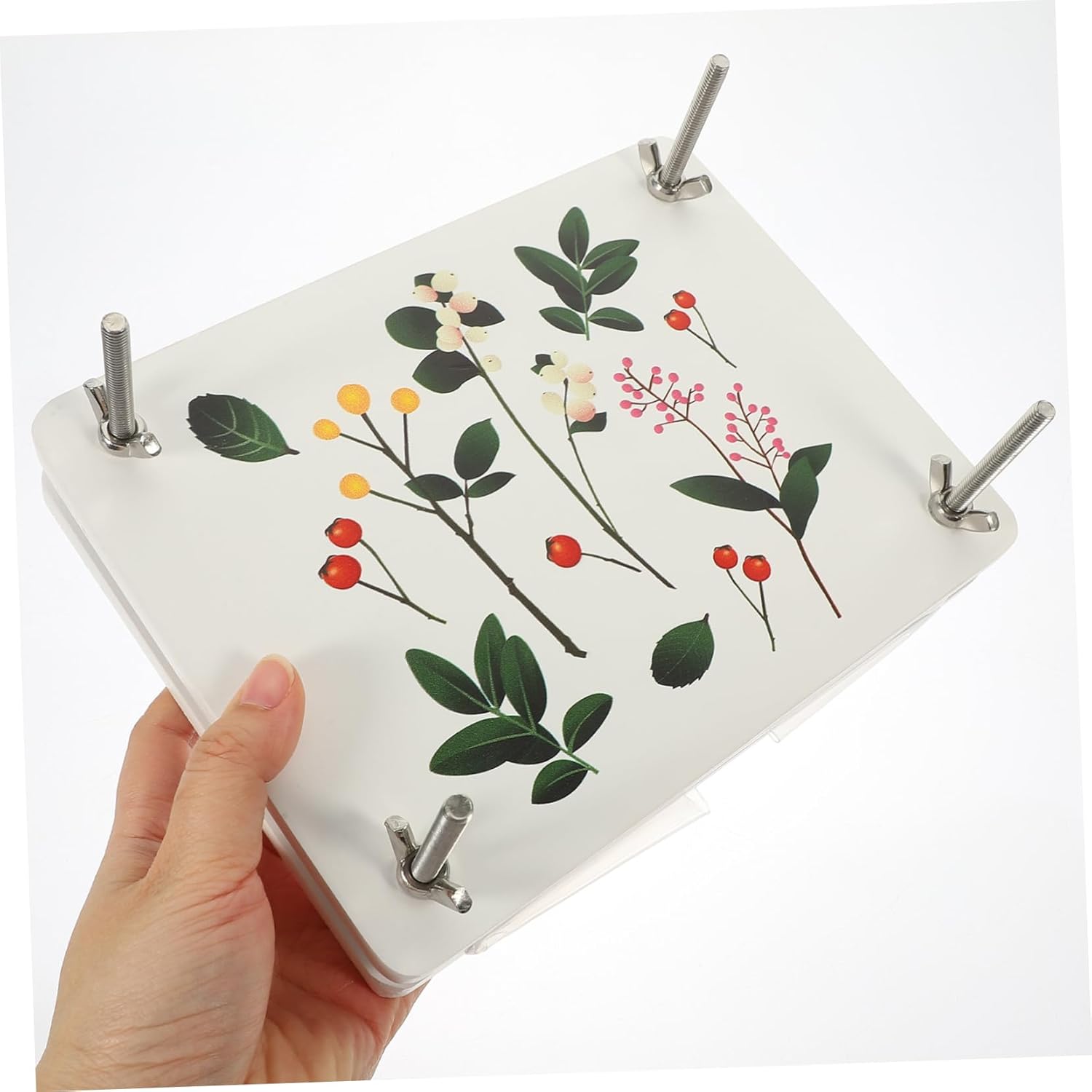 Uonlytech Flower Pressing Kit DIY Flower Press Plant Specimen Pressing Tools Press for Craft Art