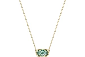 14K Hexagon Gem Necklace: A Touch of Elegance for Modern Women