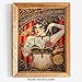 Red Horse Designs Chapel Tattoo Shop Advertisement, Full-Color Unframed Poster, Vintage Tattoo Lady