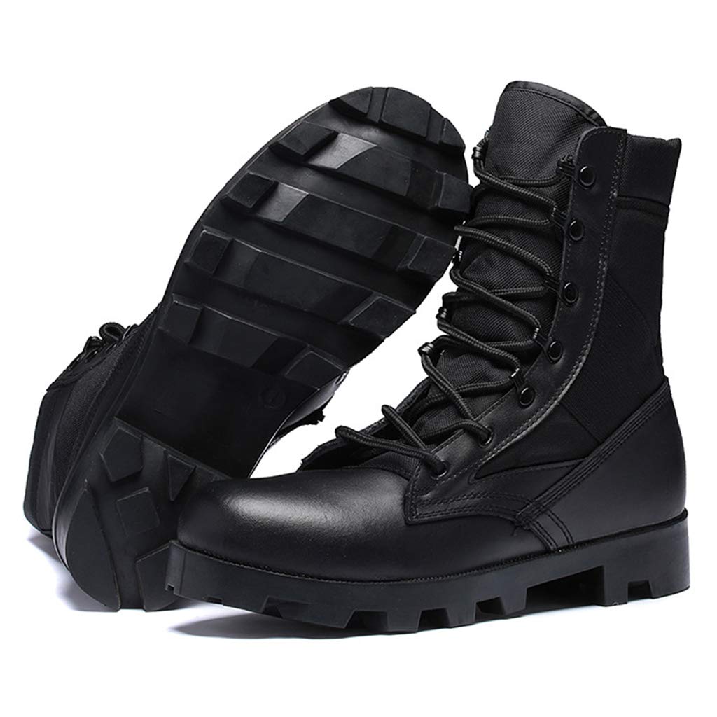 Wygwlg Stivali da Combattimento Tattici Militari da Uomo Scarpe Traspiranti da Deserto dell'Esercito Forze Speciali Stivaletti pattuglia della Polizia