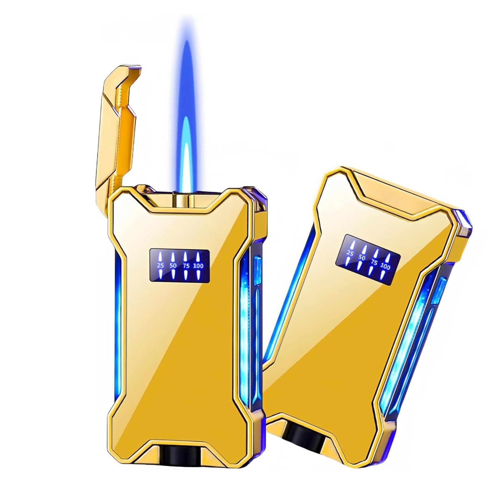 Briquet tempête barbecue et camping à flamme bleue puissante