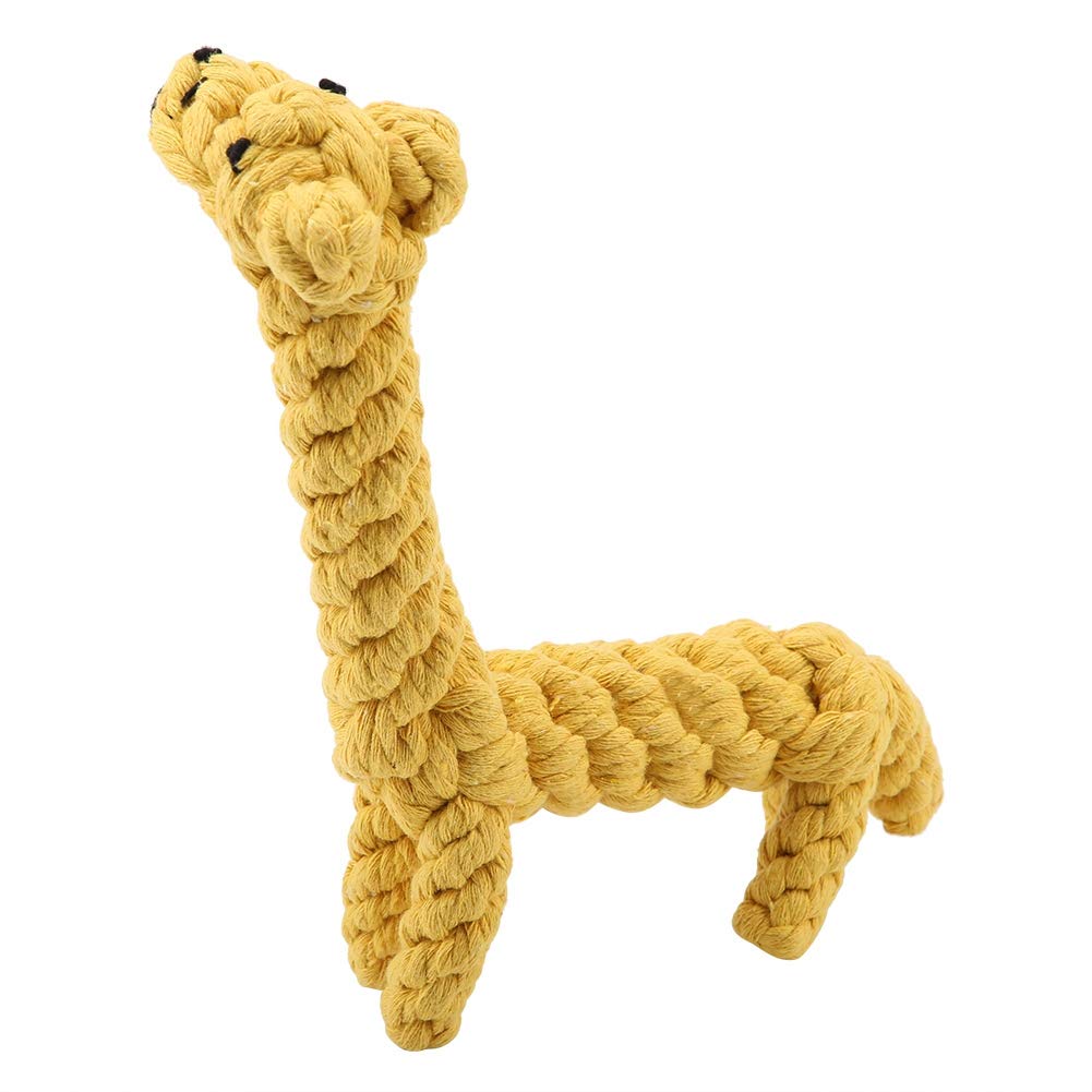Fendysey Juguete para Perros Resistente a Las mordeduras, Juguete de Jirafa, Cuerda de algodón para Mascotas para Perros