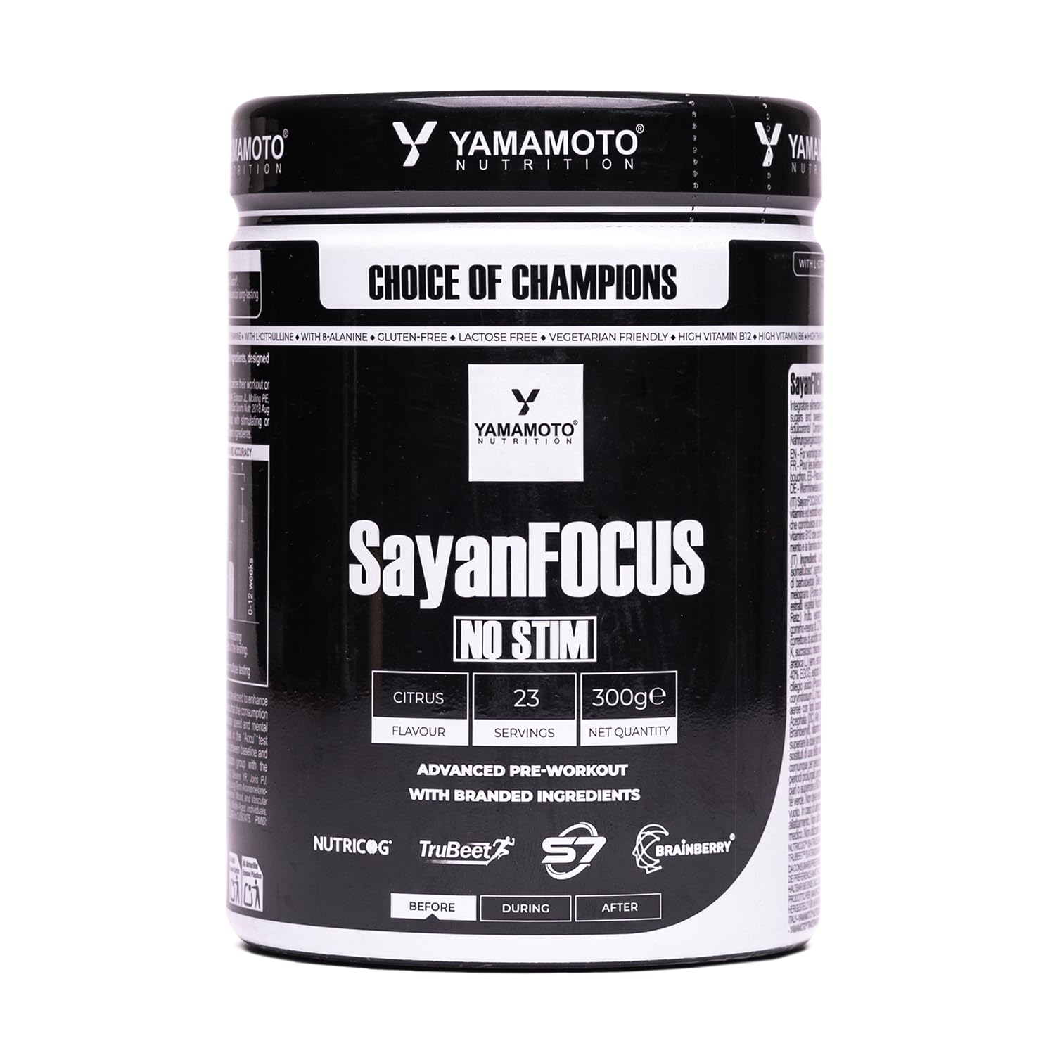 YAMAMOTO NUTRITION Sayanfocus - No Stim 300 Grammi 