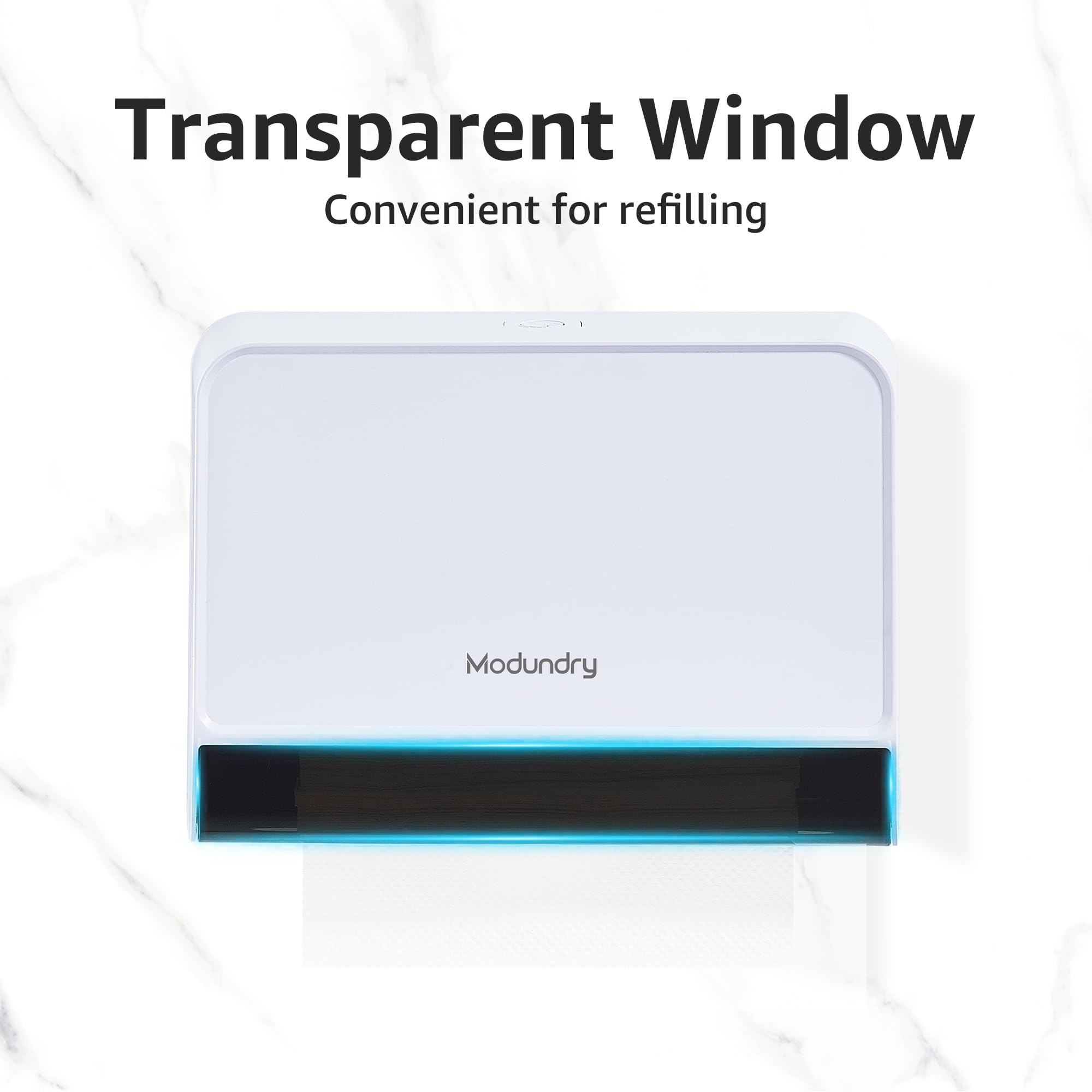 Dispenser Carta Asciugamani a Parete, Distributore Salviette Carta Bagno da Muro, Commerciale, Può Contenere Fino A 200 Fogli, Bianco
