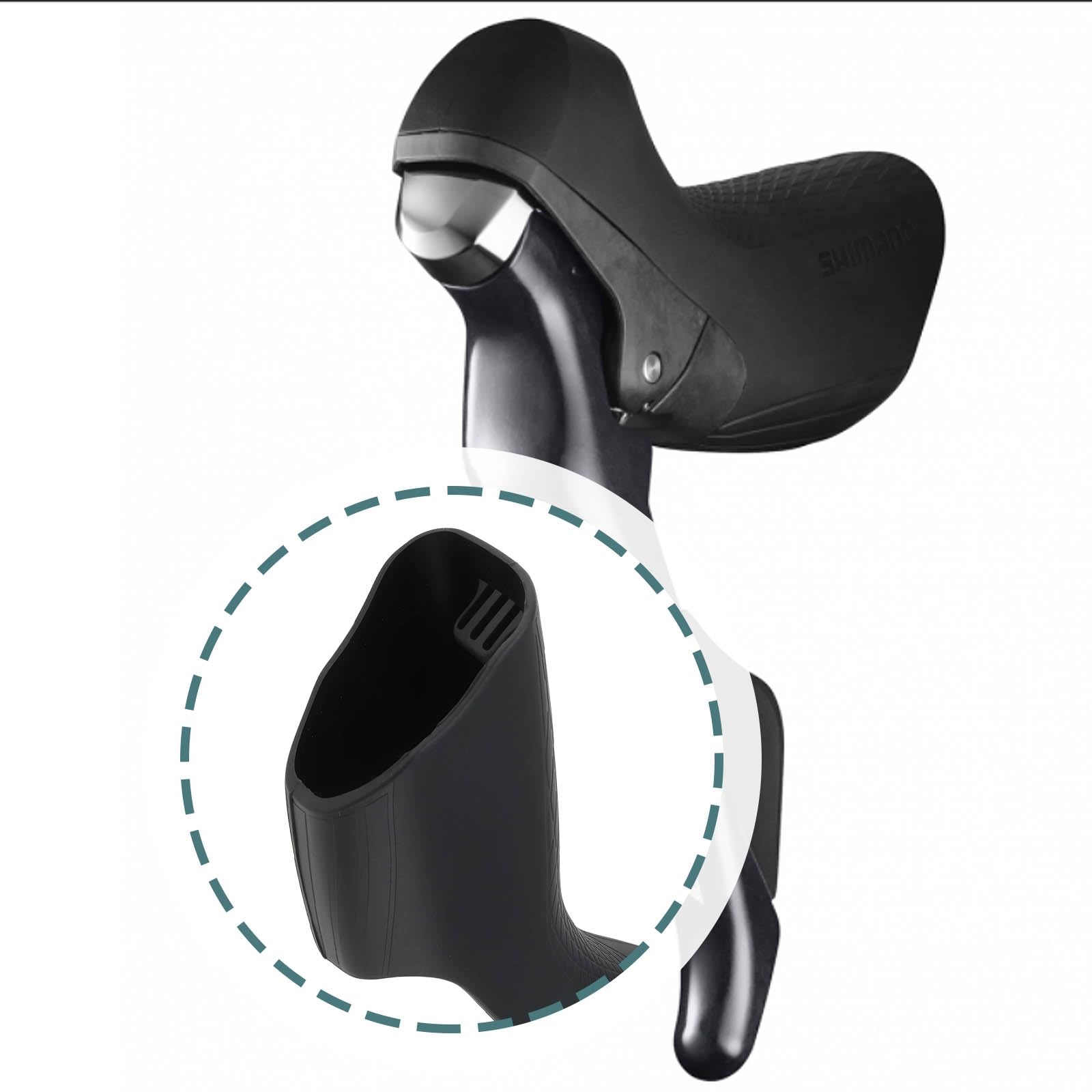 2 Pezzi Coprileve Cambio Bici da Corsa Y0E098010 Compatibile con Shimano Ultegra ST‑R8020 R8025