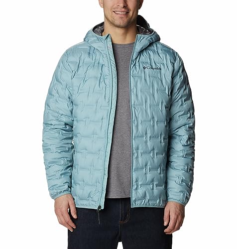 Image of Columbia Men Omni-Heat Reflective Delta Ridge Hooded Hiking and Trekking Down Jacket
