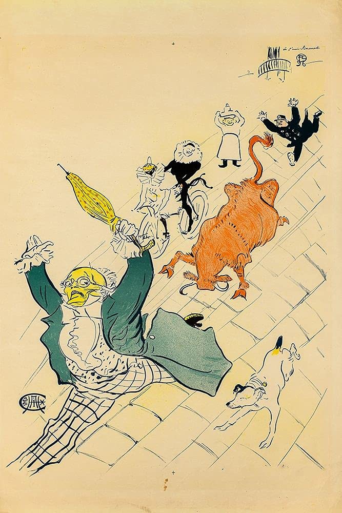 Amazon.com: La vache enragee by Henri de Toulouse-Lautrec 
