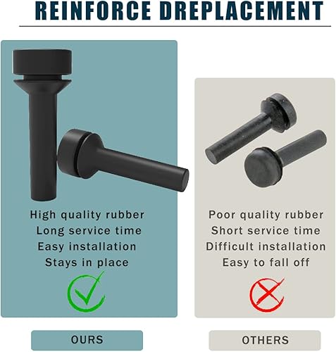 Miniatura 3 de GTPARTS WB02X24790 Rejilla de repuesto para estufa GE resistente al desgaste, parrilla de gas, patas de goma, patas de goma, pies de goma