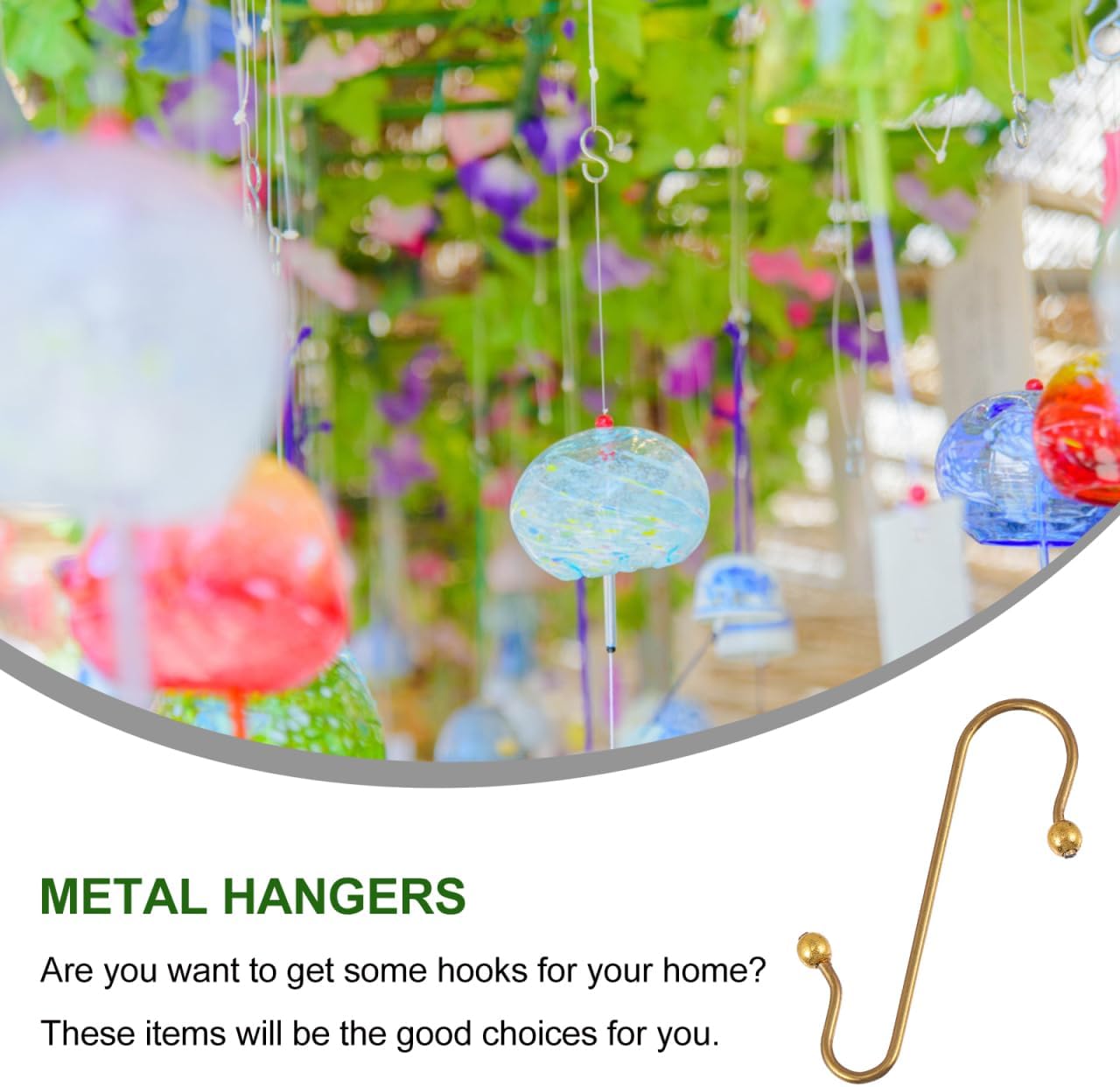 Outanaya 50Pcs Metal Christmas Tree Decoration S-Shaped Hooks for Tree Decoration Multi-Functional Hanging Hooks for Xmas Lights Garland and Home Party
