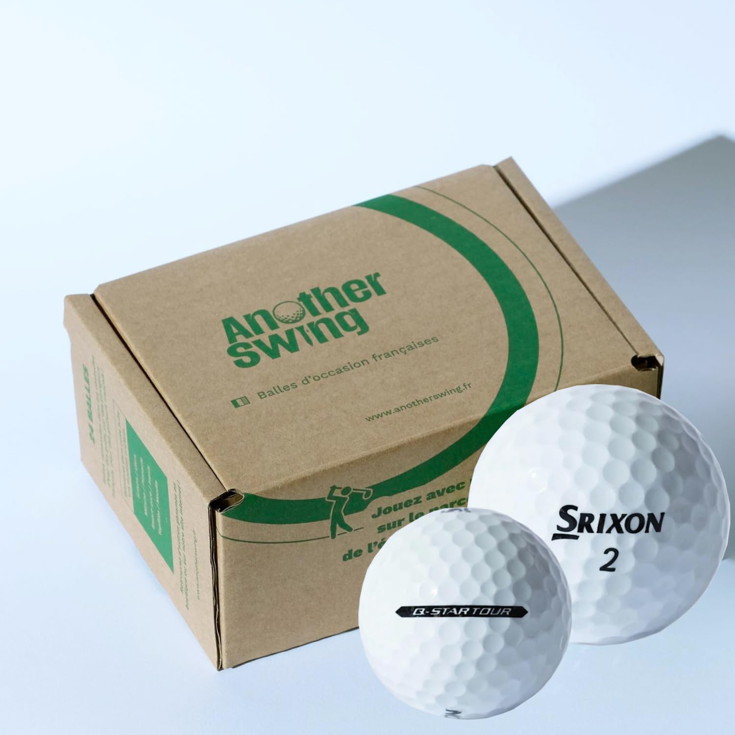 Lot de 12/24 Balles de Golf d'Occasion Srixon Qstar Tour- Idéales pour Joueurs Débutants et Confirmés - Qualité Premium et Performance – Marque Française