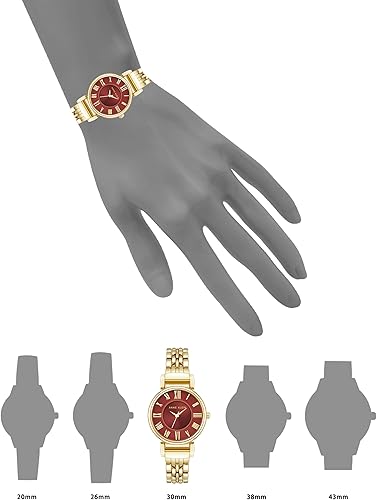 Miniatura 43 de Anne Klein - Reloj de pulsera para mujer dorado, borgoña, dorado rosa (Burgundy/Rose Gold),Oro,Dorado/Negro,Oro/rosa rubor,Dorado