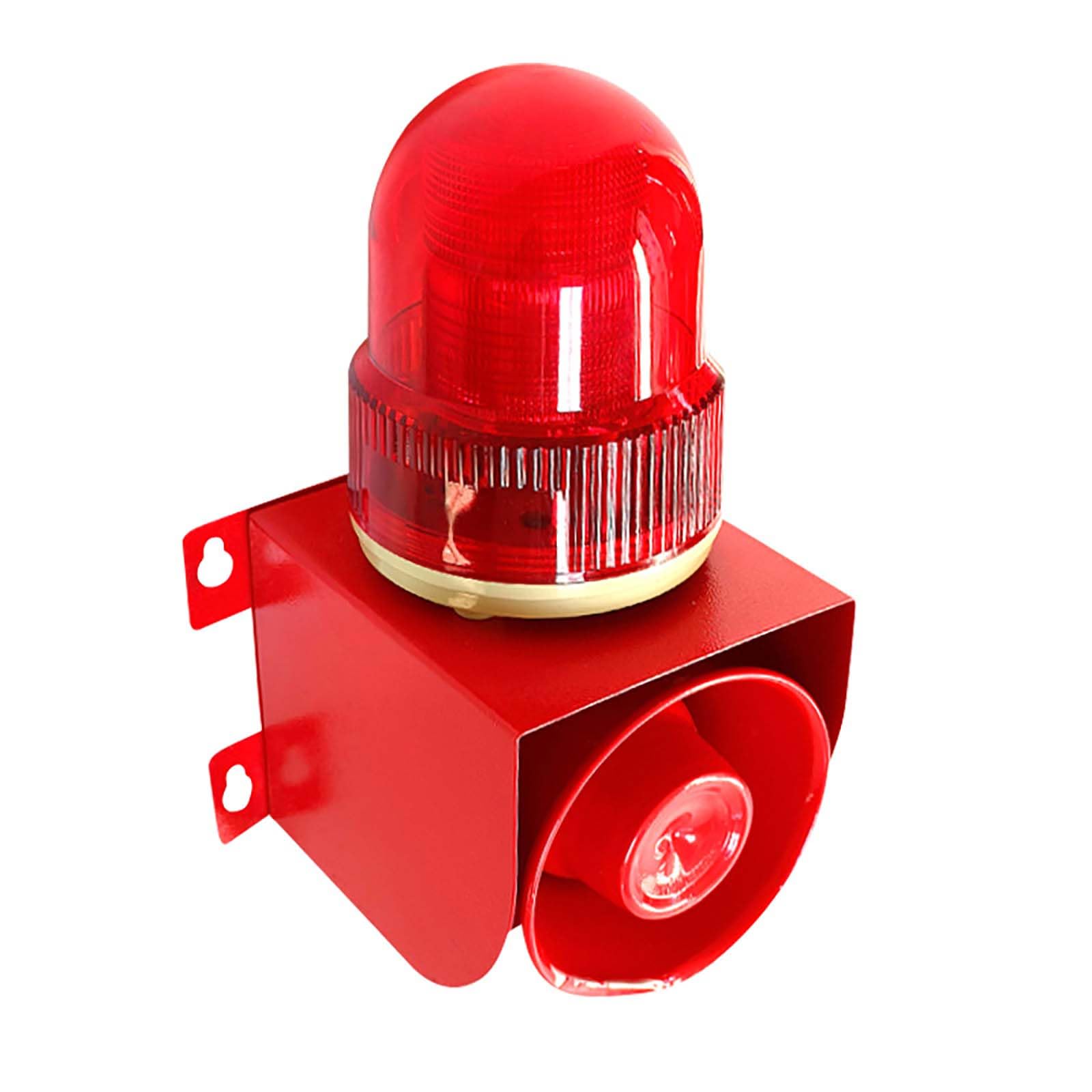 Sirène d'alarme sonore et Lumineuse Industrielle, Stroboscope LED, 120 DB, klaxon Puissant, sirène de sécurité extérieure 25 W