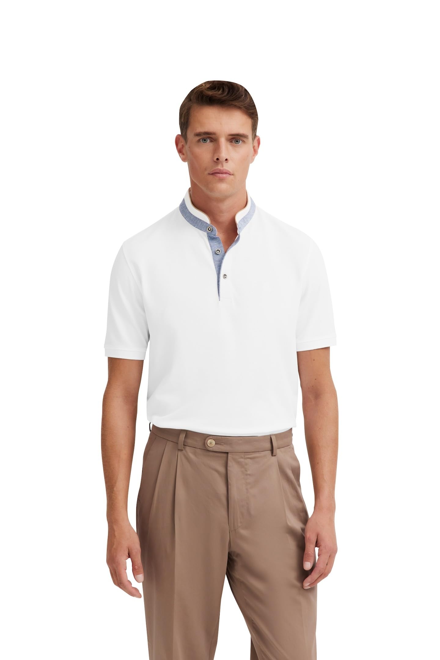 Bugatti Men's 10-White 8150-75003C Polo Shirt, S