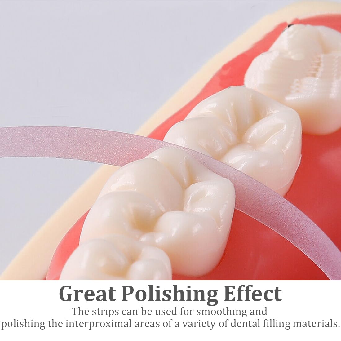 Carta Vetrata per Denti 4mm/50μm Sbiancanti e Lucidatura Dentale