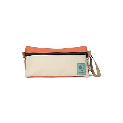 Topo Designs Dopp Kit Toiletries Case Almond/Emberglow, Nylon
