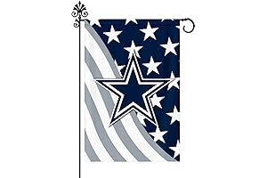 Blue Stripe Mini Football Flags for Yard, Patio and Garden