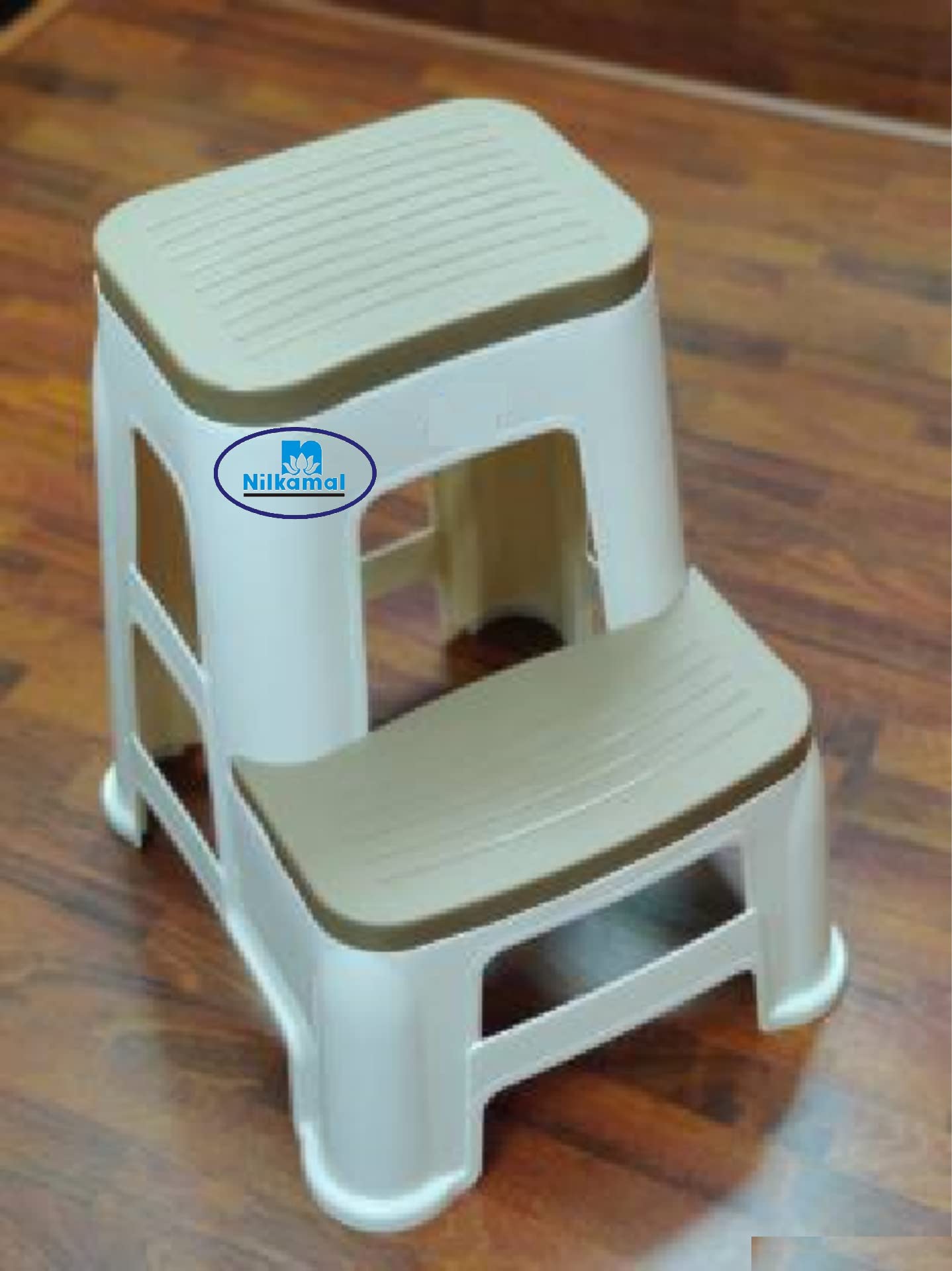 Livshine Compatible | Molded Plastic Nilkamal Step Stool | Pack of 1| (Nilkamal Step Stool 31, Brown)