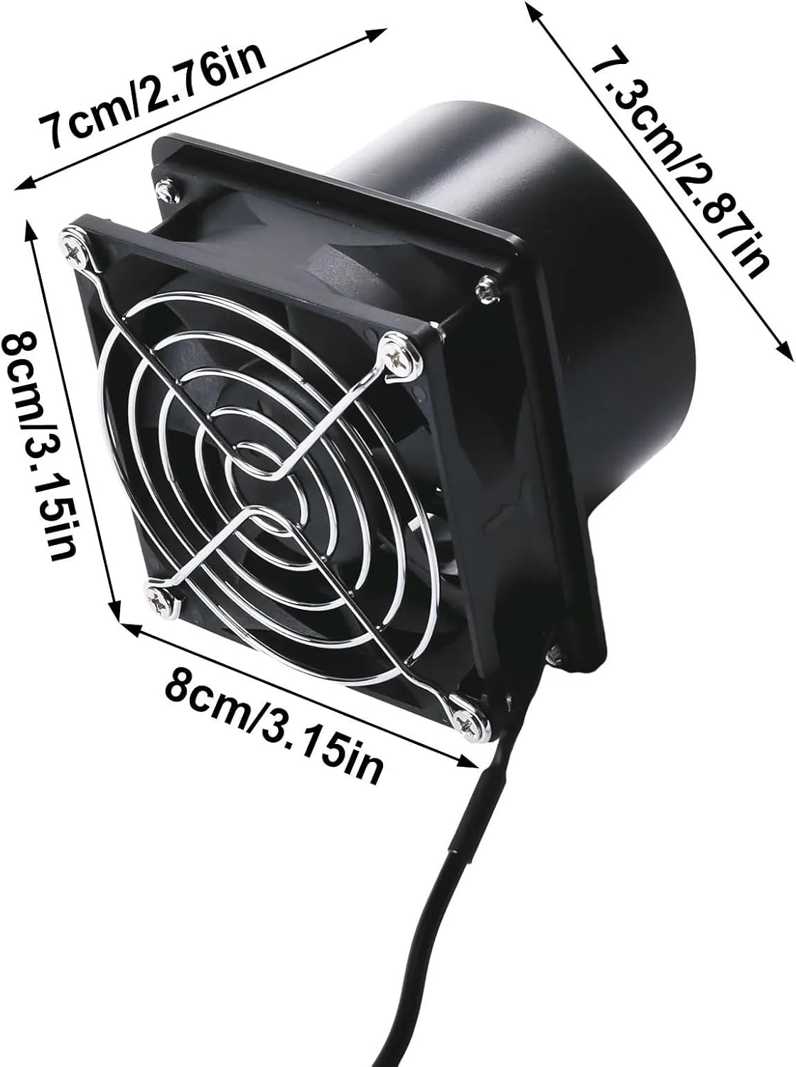 Fume Absorber USB Exhaust Fan Duct Air Ventilation Blower Window E