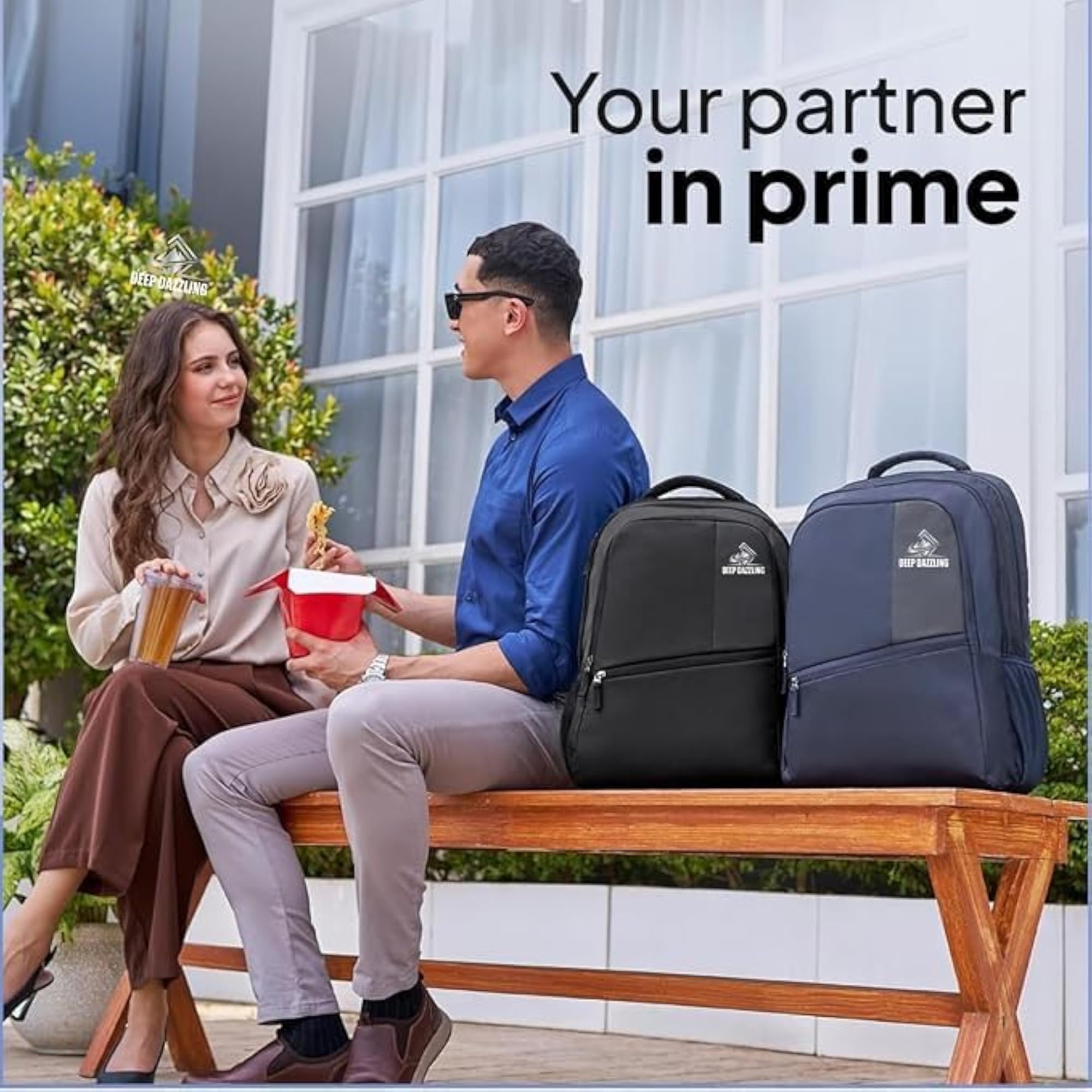 27L Laptop Backpack for Men & Women with Bottle Pocket