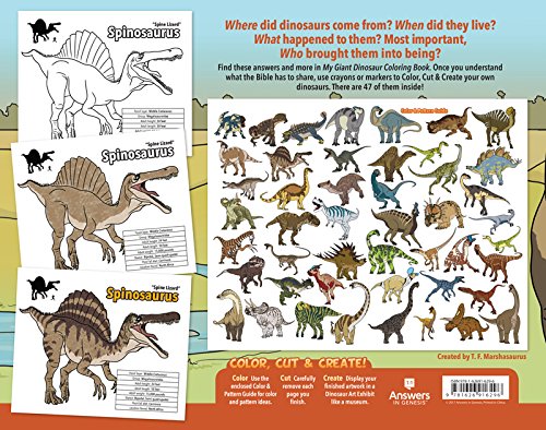 My Giant Dinosaur Coloring Book: T.F. Marshasaurus, T.F. Marshasaurus ...