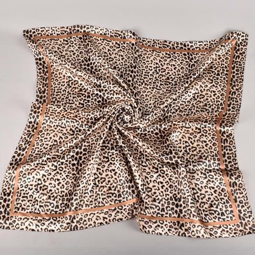FGSS Fashion Leopard-Scarf for Women - Classic Long Wrap-Shawl Scarves Lightweight Soft Headband Khaki-Prints4