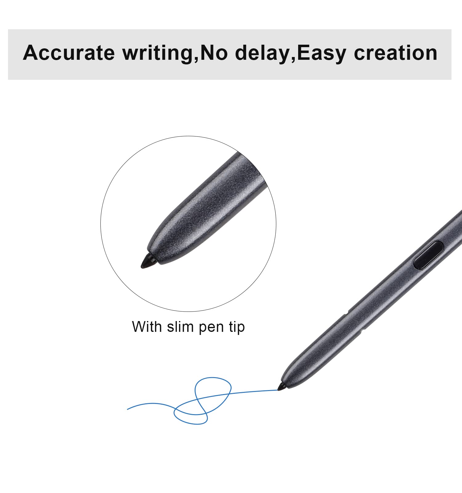 Duotipa Note 20 Stylus Pen di ricambio per Samsung Galaxy Note 20 & Note 20 Ultra All Versions Touch S Pen con punte e piume (grigio)