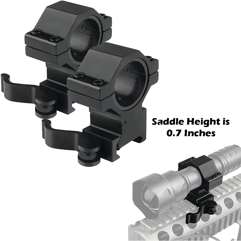 Talley BAT34H 34mm Tactical Ring (Black Armor) (High) 1.275 Height