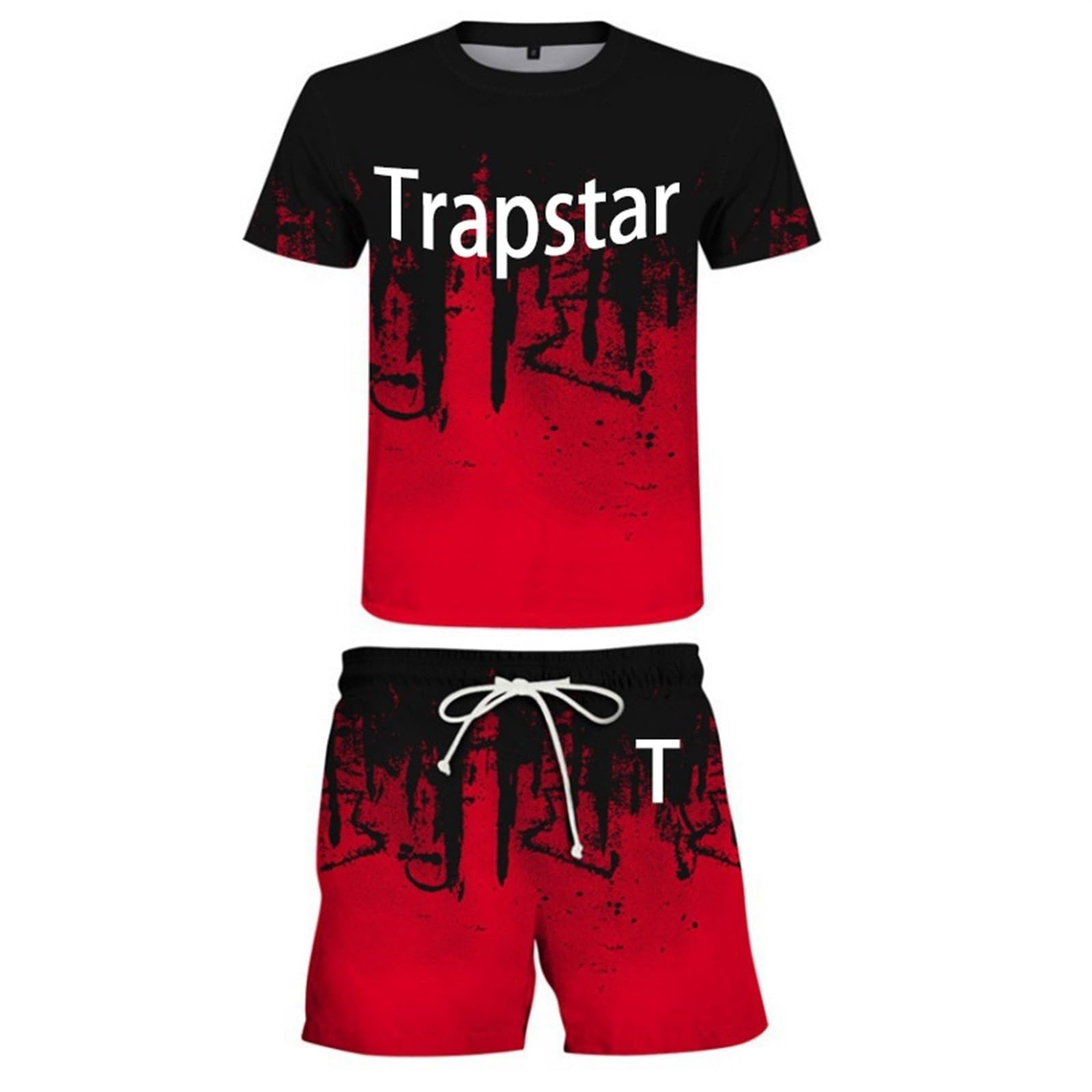 PEIXE Trapstar Shooter Hombre De Corta Verano Camiseta Con Pantalón Corto,Trapstar Chándal De Verano,impresión Camiseta Trapstar,Trapstar Camiseta De Algodón De Verano