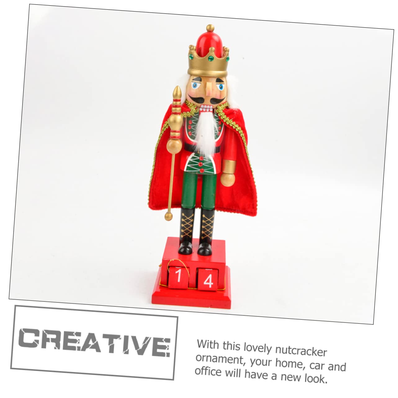 ABOOFAN Adornos De Cascanueces De Navidad De Madera Soldado De Figura De Cascanueces Decoración para Calendario De Regresiva De Navidad para Fiesta