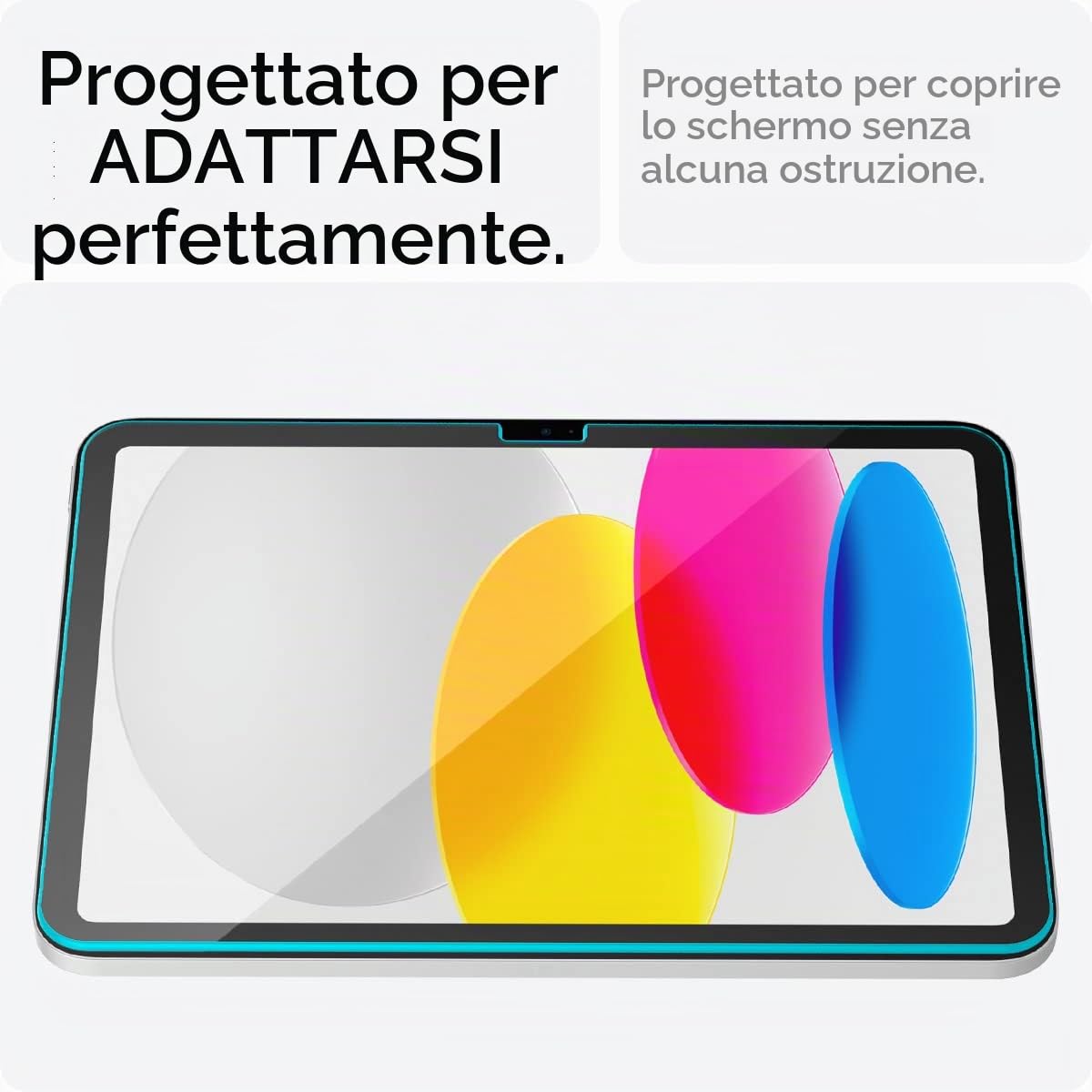 Spigen Glas.tR EZ Fit Vetro Temperato compatibile con iPad A16 11 generazione 11 pollici (2025), iPad 10 generazione 10.9 Pollici (2022), Installazione Facile, Cristallino, Anti-graffio, Durezza 9H