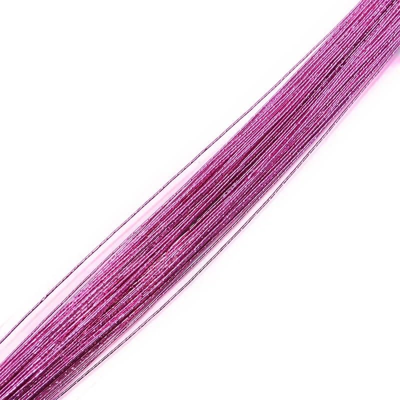 SHBHWS Bloemisten draad 25 stks/partij 80 cm kous bloem ijzerdraad bloemen stengels benodigdheden voor doe-het-zelf nylon kous bloem maken kous bloem accessoires bloemen draad (kleur: T11