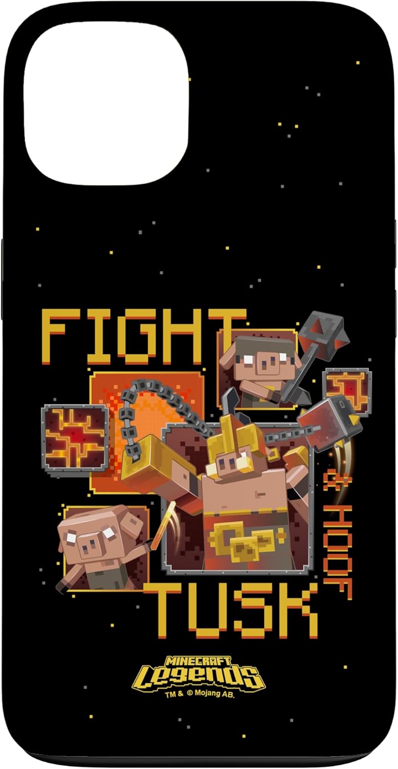 Minecraft Legends Fight Tusk & Hoof Piglins Poster Case for iPhone 12/12 Pro