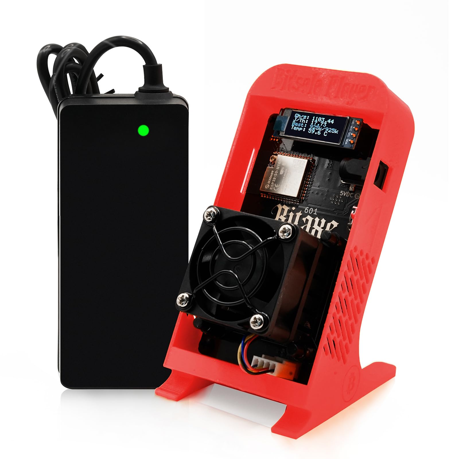 Bitaxes Gamma 601 Bitcoins Miner 1.2TH/s Solo Miner BM1370 Asic Chip 2.4G WiFi 18W/TH BTC Lottery Crypto Miner with S21 Pro Asic Bitcoins Mining Machine Micro Silent Home Use